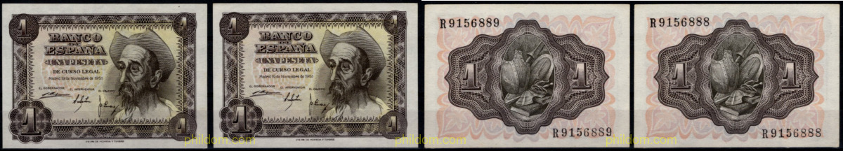 1 Peseta Estado español 19 de noviembre 1951