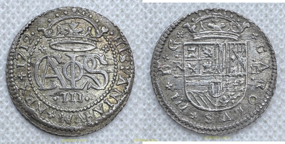CARLOS III ARCHIDUQUE 2 REALES 1712