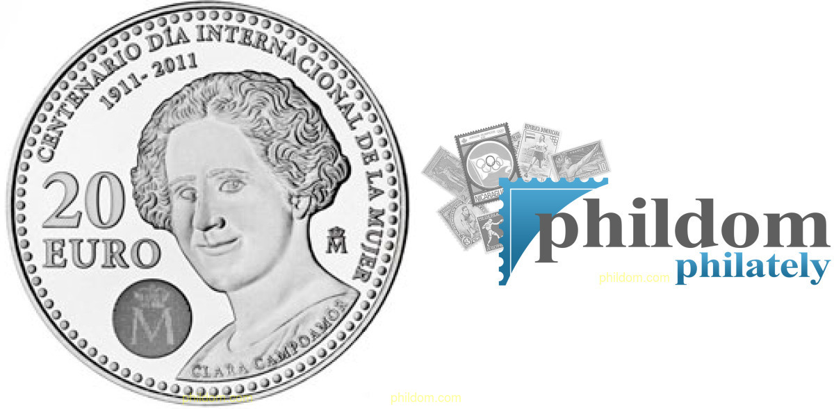 20 EUROS 2011. CLARA CAMPOAMOR. ESPAÑA. PLATA