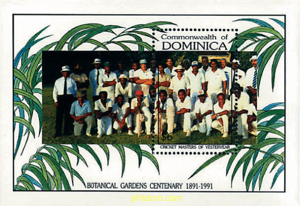 201672 MNH DOMINICA 1992 CENTENARIO DEL JARDIN BOTANICO