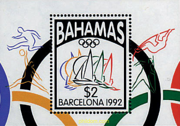 47498 MNH BAHAMAS 1992 25 JUEGOS OLIMPICOS VERANO BARCELONA 1992