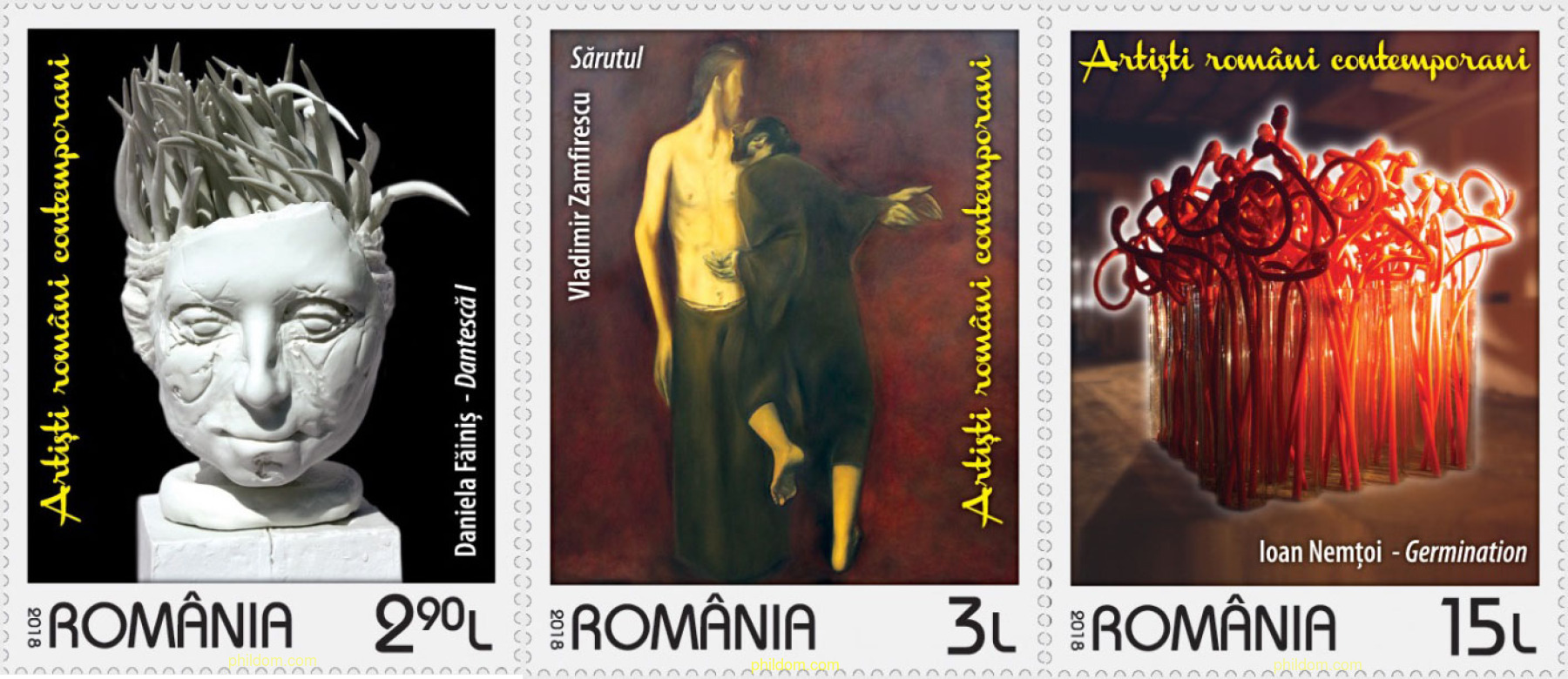 675462 MNH RUMANIA 2018 ARTISTAS RUMANOS CONTEMPORÁNEOS