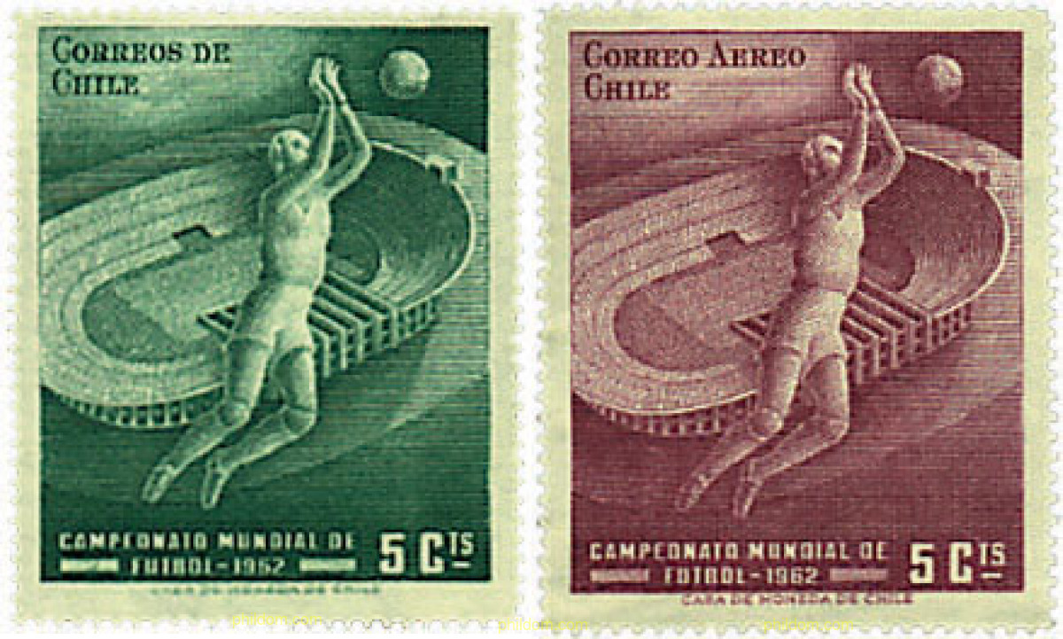 707858 MNH CHILE 1962 COPA DEL MUNDO DE FUTBOL. CHILE-62