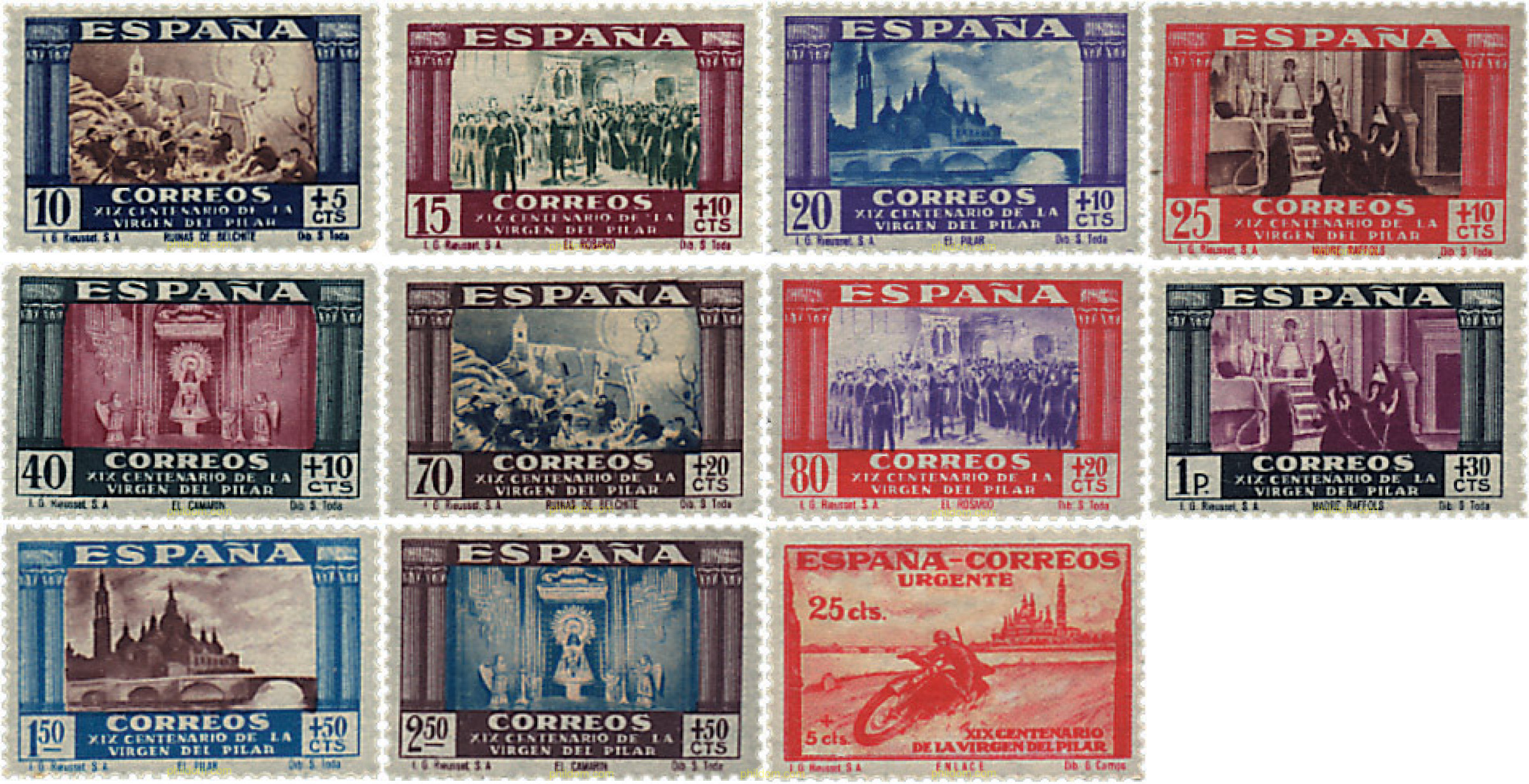 19 CENTENARIO DE LA VENIDA DE LA VIRGEN DEL PILAR A ZARAGOZA
