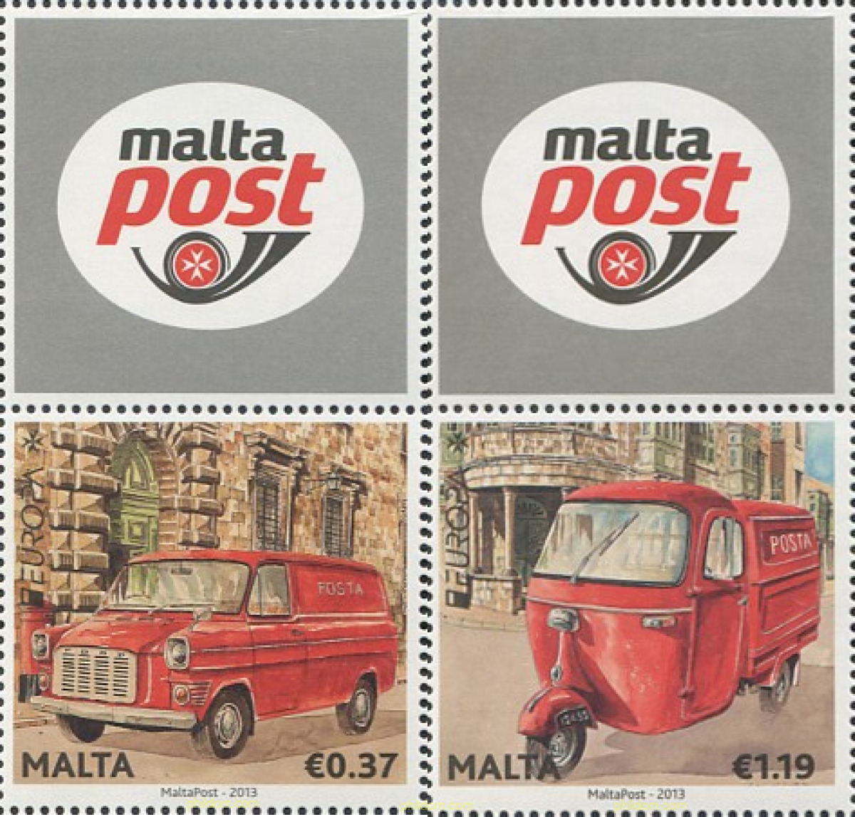 EUROPA CEPT 2013 - VEHICULOS POSTALES