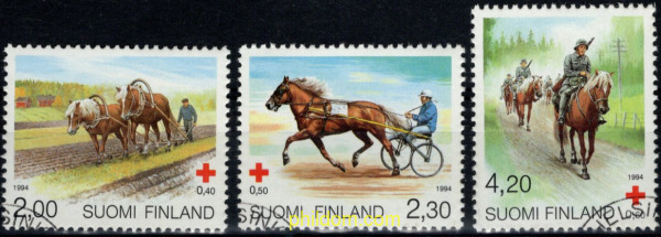 PRO CRUZ ROJA FINLANDESA. CABALLOS