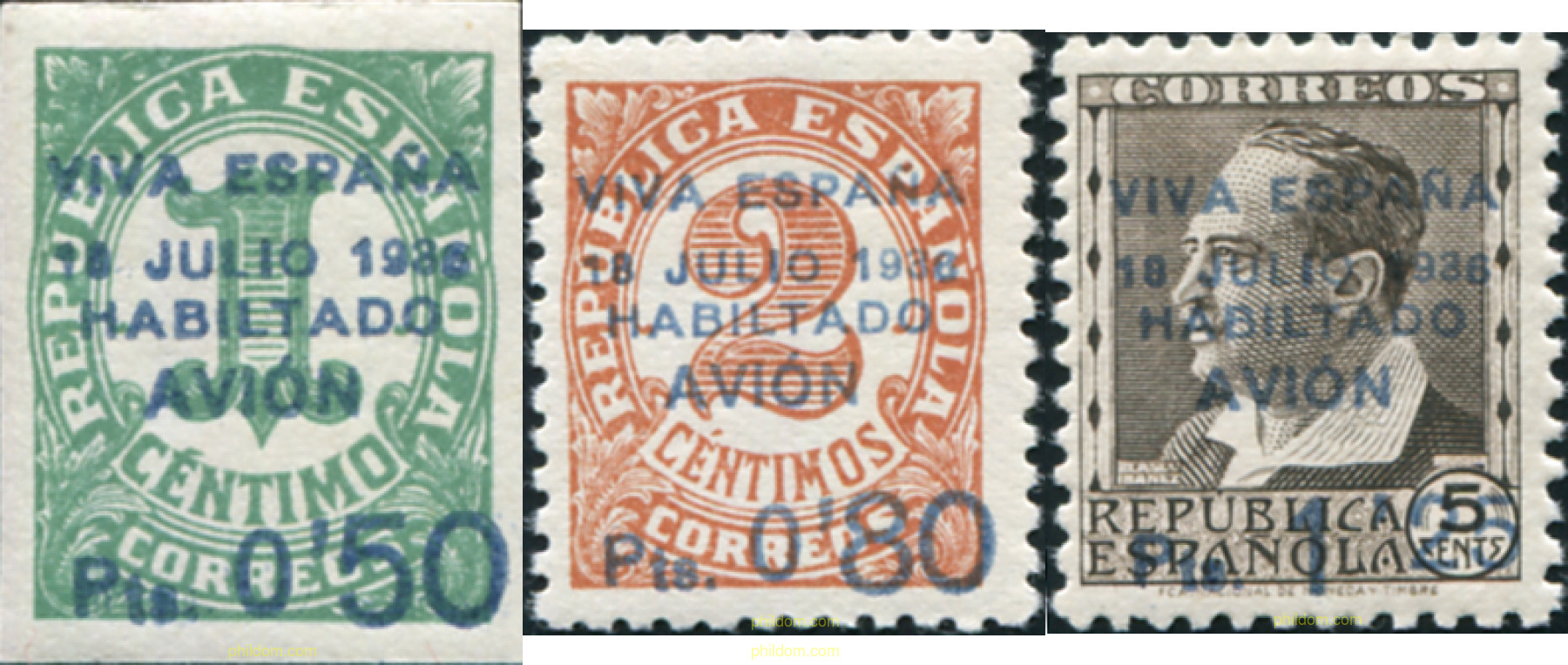 SELLOS HABILITADOS PARA EL CORREO A CANARIAS