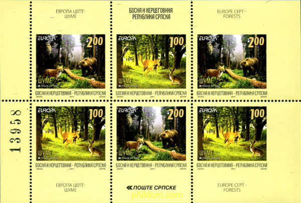 EUROPA CEPT 2011 - AÑO INTERNACIONAL DE LOS BOSQUES