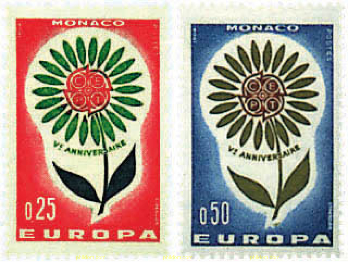 EUROPA CEPT. MARGARITA CON 22 PETALOS