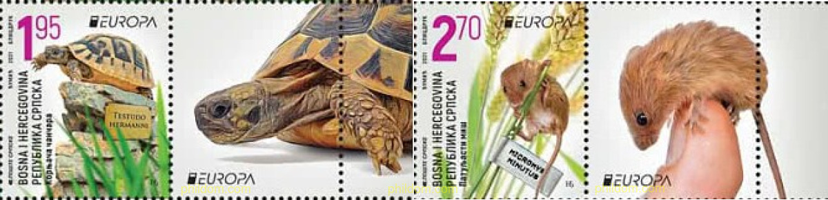 EUROPA CEPT 2021 - FAUNA NACIONAL EN PELIGRO DE EXTINCION