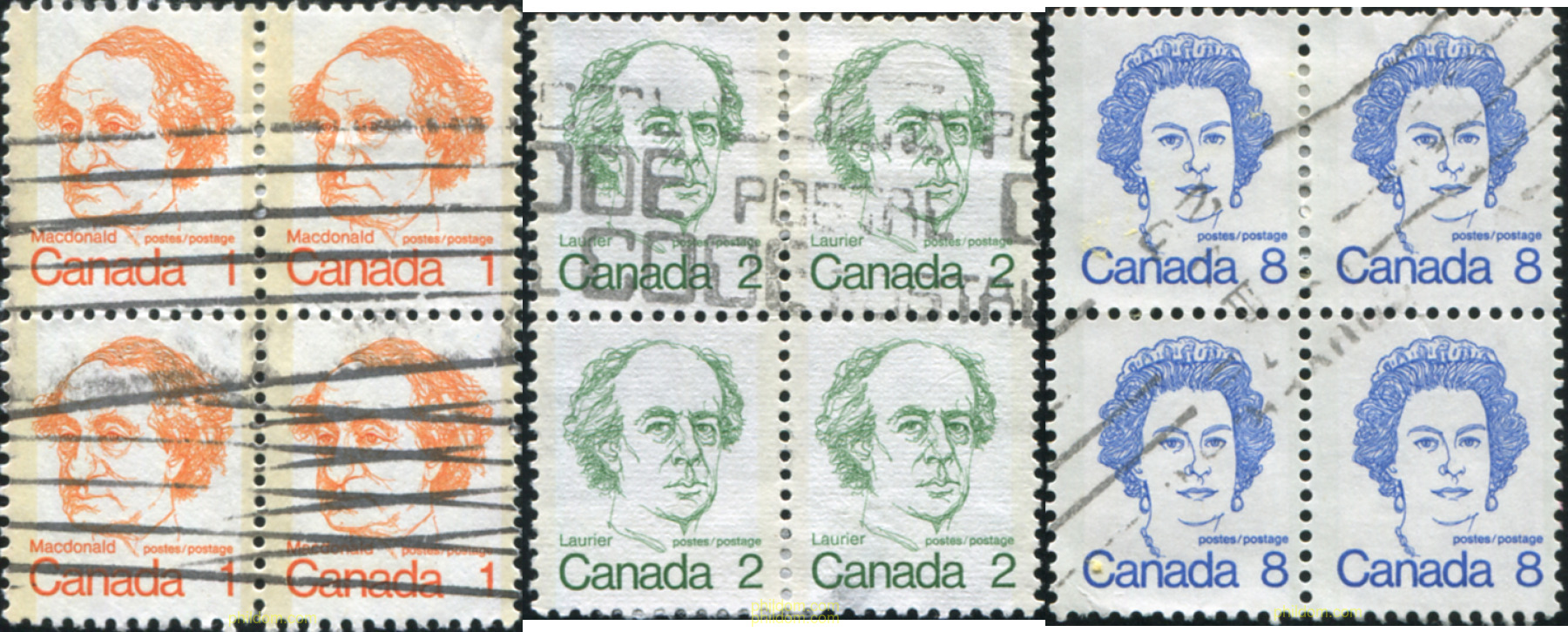 REINA ISABEL II Y PRIMEROS MINISTROS CANADIENSES